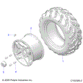 WHEELS: REAR TIRE (2) - 2023 POLARIS SPORTSMAN TOURING 570