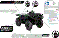 BODY - FEATURE DECALS - 2025 CAN AM OUTLANDER PRO HD7 4X4 XU - COMPASS GREEN