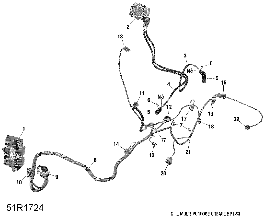 An Image of a Genuine Can-Am Parts Schematic Diagram showing the schematic - ENGINE HARNESS AND ELECTRONIC MODULE - HD10