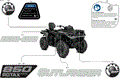 BODY - FEATURE DECALS - 2026 CAN AM OUTLANDER MAX 850 4X4 DPS - CALI - GRANITE GREY