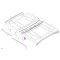 BODY - ROOF - 2024 CAN AM DEFENDER MAX HD10 XT - WILDLAND CAMO - 64" WIDTH CALI