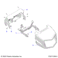 BODY: HEADLIGHT POD - 2021 POLARIS SPORTSMAN 570 UTILITY LE