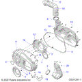 BODY: CLUTCH COVER - 2023 POLARIS SPORTSMAN 570 TRAIL EBS LE RC