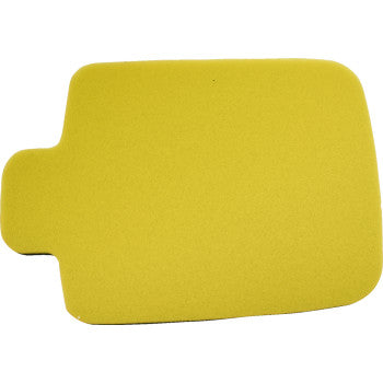 The Arctic Cat Replacement Air Filter by All Balls is a rectangular yellow foam filter with a small side protrusion, designed as an OEM replacement, shown on a white background.