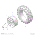 WHEELS: FRONT TIRE - 2022 POLARIS SPORTSMAN 570 HUNTER EDITION