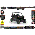 BODY - WARNING DECALS - 2026 CAN AM MAVERICK SPORT 1000R EFI DPS - TIMELESS BLACK METALLIC - 60" WIDTH