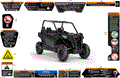 BODY - WARNING DECALS - 2026 CAN AM MAVERICK TRAIL EFI DPS - TIMELESS BLACK METALLIC - 50" WIDTH - (2)