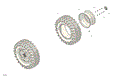 DRIVE - REAR WHEELS - 2026 CAN AM DEFENDER MAX HD11 LTD CAB - MACCHIATO SATIN - 65" WIDTH - (2)