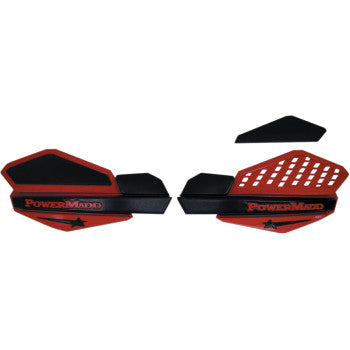 Star Series Hand Guards Red / Black by Powermadd