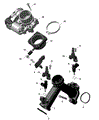 ROTAX - AIR INTAKE MANIFOLD AND THROTTLE BODY - 850 EFI - 2022 CAN AM OUTLANDER MAX 850 EFI XT