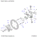 SUSPENSION: FRONT HUB KNUCKLE and BRAKE DISC - 2025 POLARIS SPORTSMAN 850 MUD 49S