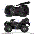 BODY: DECALS GRAPHICS - 2025 POLARIS SPORTSMAN XP 1000 HUNTER EDITION