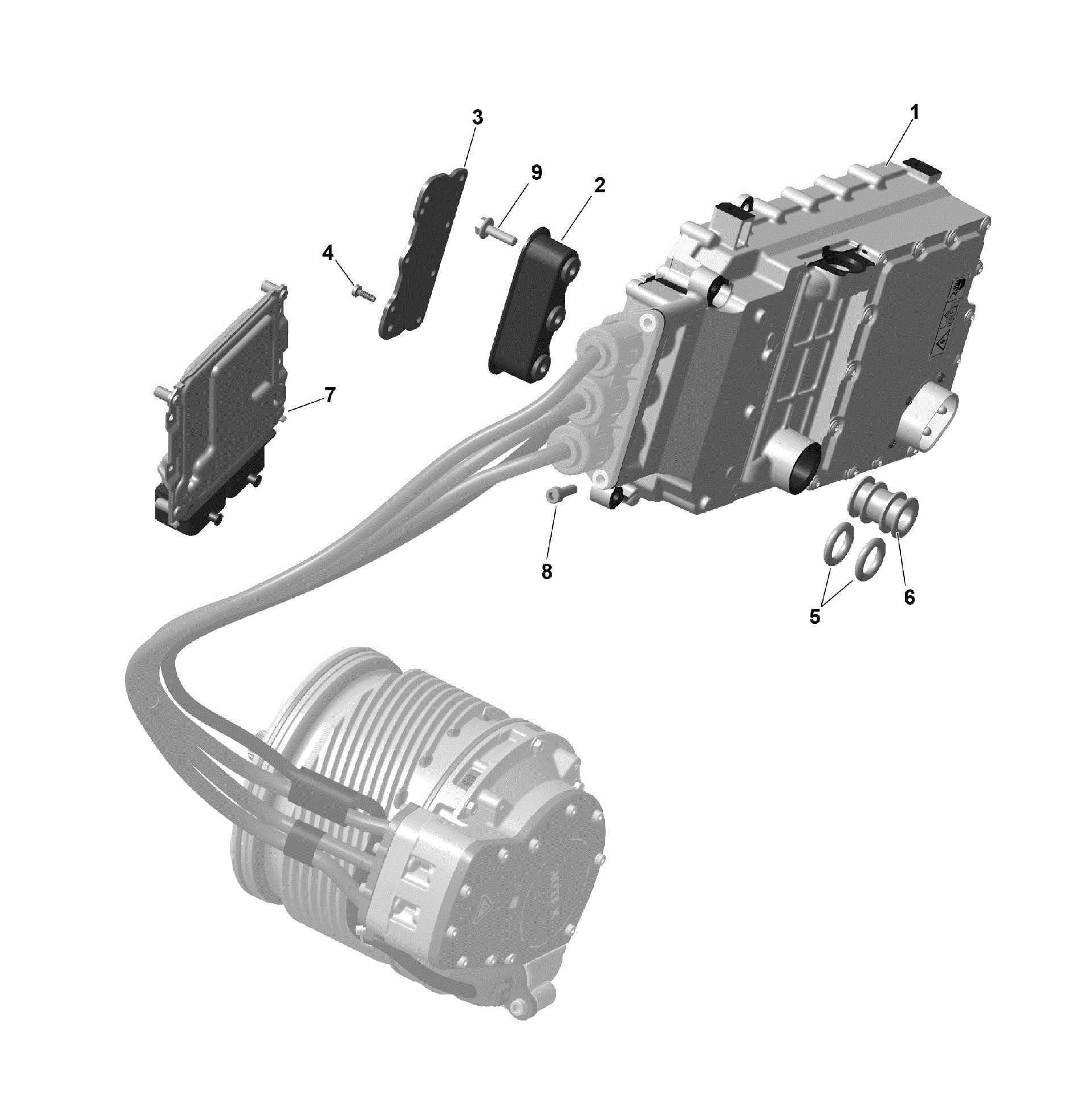 An Image of a Genuine Can-Am Parts Schematic Diagram showing the schematic - ROTAX - INVERTER