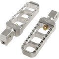 Serrated Footpegs - Silver- Narrow by Joker Machine