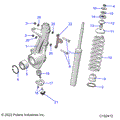 SUSPENSION: FRONT STRUT - 2024 POLARIS SPORTSMAN 450 HO EPS 50S