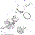 ENGINE: CRANKSHAFT PISTON and BALANCE SHAFT - 2022 POLARIS SPORTSMAN 570 HUNTER EDITION