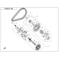 CLUTCH & CVT ASSY. (18g) WEIGHT) - 2022 CFMOTO CFORCE 400 EPS