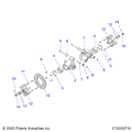 SUSPENSION: REAR HUBS CARRIER and BRAKE DISC - 2025 POLARIS SPORTSMAN 570 6X6 EPS 49S