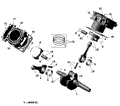 CRANKSHAFT PISTON AND CYLINDER - 2020 CAN AM MAVERICK TRAIL
