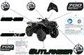 BODY - FEATURE DECALS - 2024 CAN AM OUTLANDER MAX 700 4X4 XT - PLATINUM SILVER SATIN