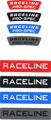 ATV / UTV Raceline Decal Package Blue / Red / Black / Gunmetal by Raceline