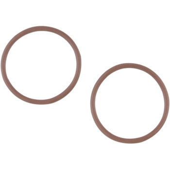 Two Yamaha-Kawasaki Exhaust Gaskets by Cometic are displayed side by side on a white background, designed for high-temperature sealing and reliable, leak-free performance.