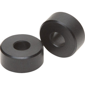 Two black cylindrical secondary clutch rollers with hollow centers, smooth surfaces, and durable construction.