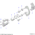 BRAKES: REAR CALIPER - 2020 POLARIS SPORTSMAN 850 HIGH LIFTER