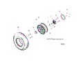 WHEELS: FRONT TIRE and BRAKE DISC - 2017 POLARIS ACE 570 SP