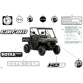 BODY - DECALS - 2025 CAN AM DEFENDER HD9 DPS - WILDLAND CAMO - 62" WIDTH