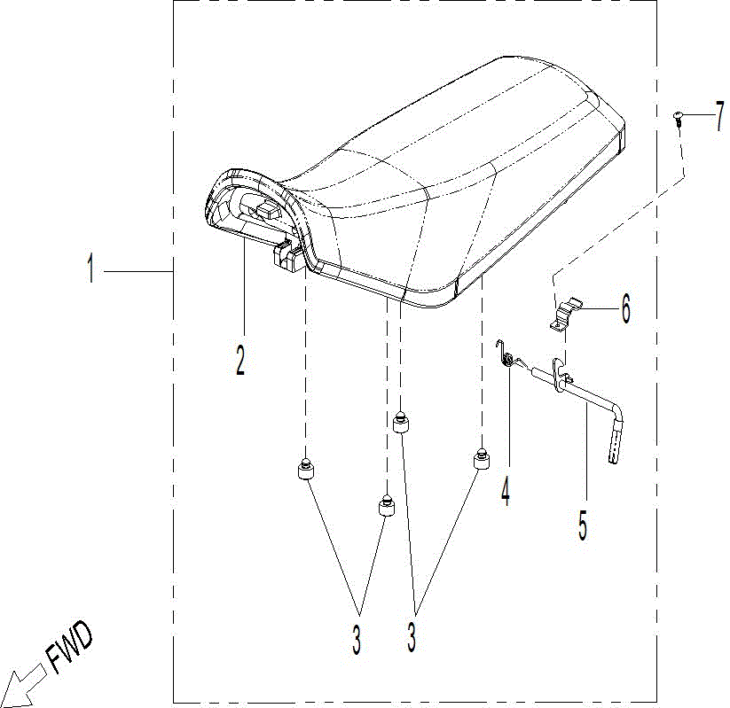 An Image of a Genuine Can-Am Parts Schematic Diagram showing the schematic - BODY - SEAT