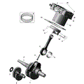 ROTAX - CRANKSHAFT PISTONS AND CYLINDER - 2024 CAN AM DEFENDER HD7 XT - ASPHALT GREY - 62" WIDTH