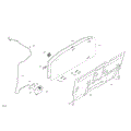 ENCLOSURE CAB - BACK WALL - 2026 CAN AM DEFENDER PRO HD10 LTD CAB - DUSTY NAVY SATIN - 65" WIDTH - (2)