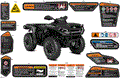 BODY - WARNING DECALS - 2025 CAN AM OUTLANDER 700 4X4 XT - SCANDI BLUE