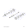 SUSPENSION: REAR AXLE BEARING DISC AND HUB - 2024 POLARIS OUTLAW 70