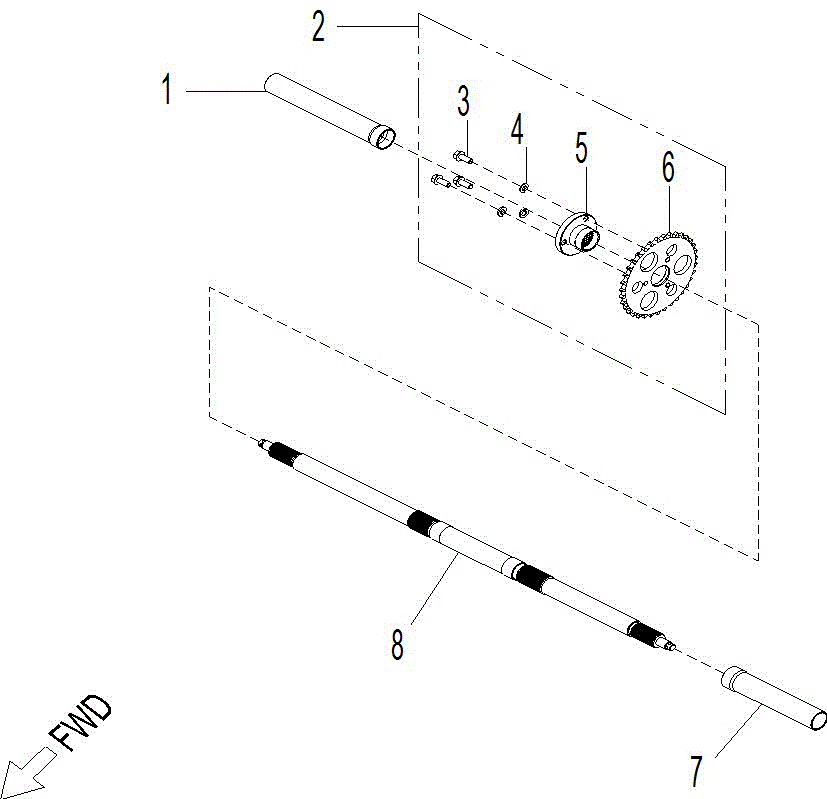 An Image of a Genuine Can-Am Parts Schematic Diagram showing the schematic - DRIVE - REAR WHEEL AXLE 110