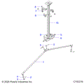 STEERING: STEERING POST ASM. - 2020 POLARIS SPORTSMAN 850 HIGH LIFTER