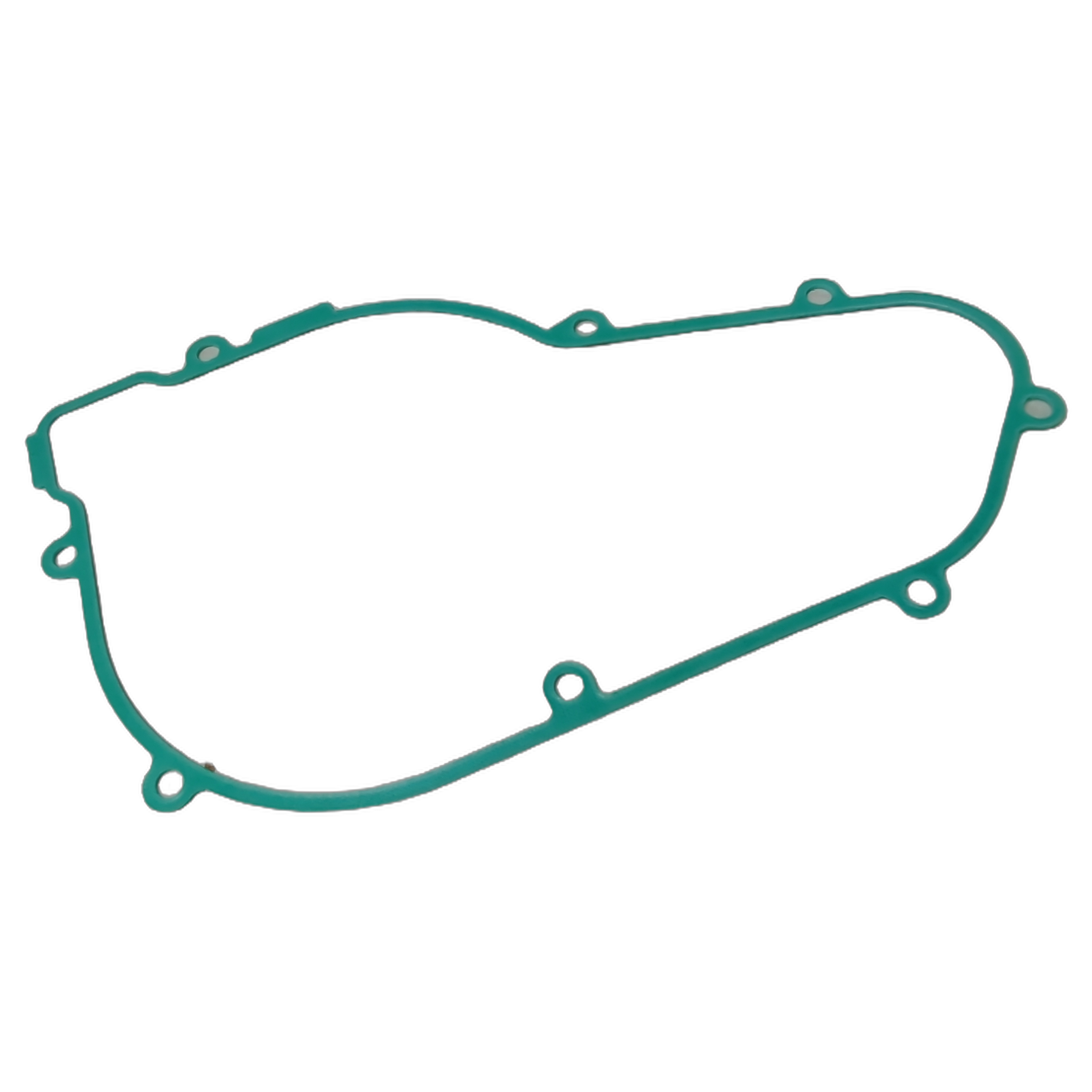 Green rubber gasket shaped for Arctic Cat starter gear idler cover with multiple bolt holes.