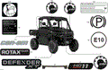 BODY - DECALS - 2026 CAN AM DEFENDER MAX HD11 XT CAB - STEALTH BLACK - 65" WIDTH