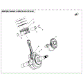 CRANKSHAFT/CONNECTING ROD/PISTON ASSY. - 2022 CFMOTO UFORCE 600