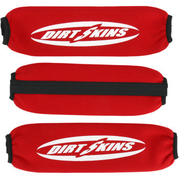 Shock Covers Front & Rear Red by Schampa & Dirt Skins