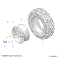 WHEELS: FRONT TIRE - 2022 POLARIS SPORTSMAN 570 SP TRAIL RIDE COMMAND