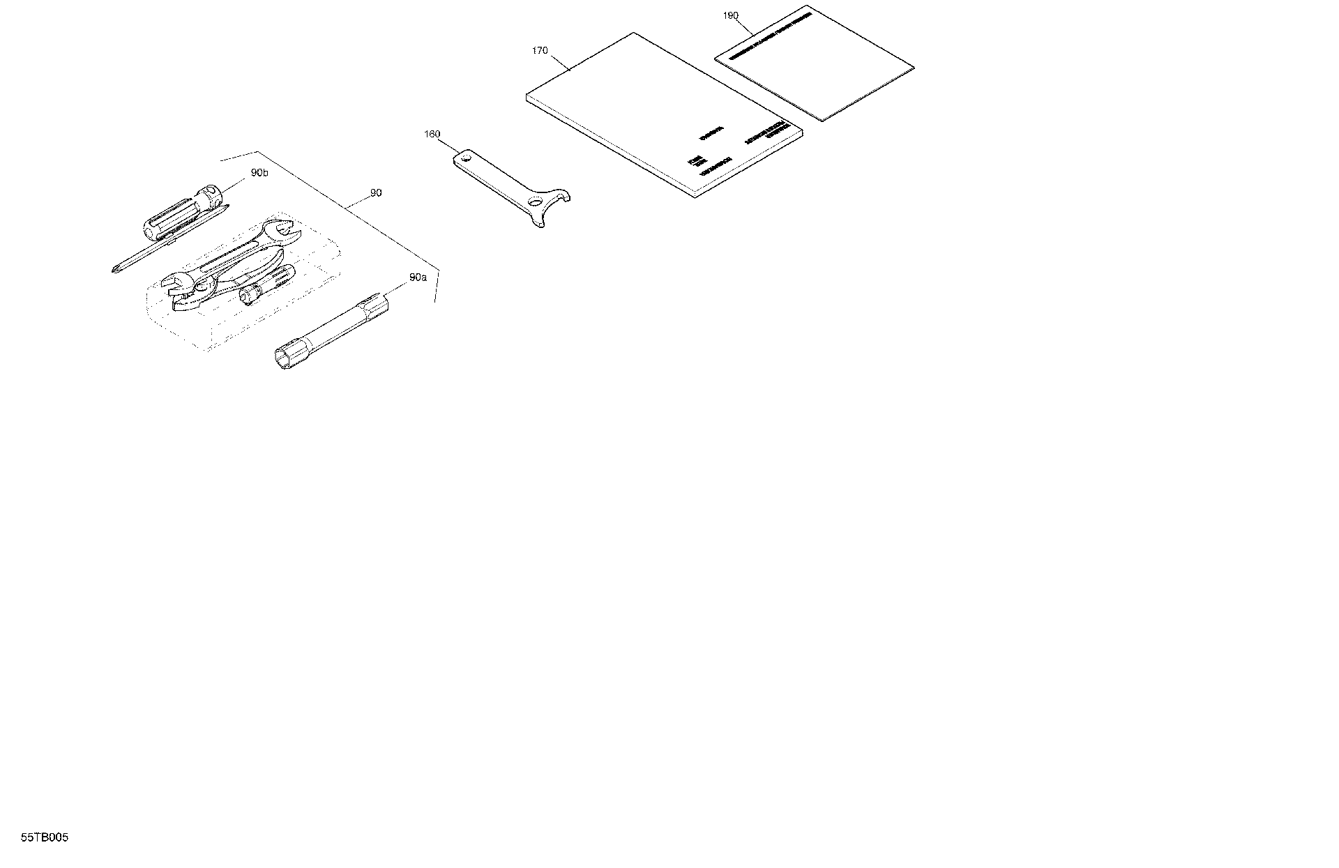 An Image of a Genuine Can-Am Parts Schematic Diagram showing the schematic - BODY - FRONT STORAGE TRAY