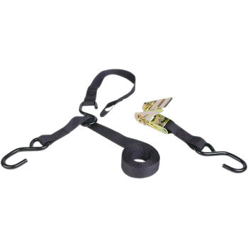 Triple Hook Ratchet Tie Down 4" x 8' Black by Airhead Sports Group