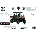 BODY - DECALS - 2026 CAN AM DEFENDER MAX HD9 XT - DARK WILDLAND CAMO - 62" WIDTH - (2)