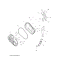 DRIVE TRAIN: CLUTCH COVER AND DUCTING - 2015 POLARIS SPORTSMAN ACE 325 EFI