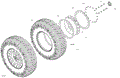 DRIVE - FRONT WHEELS - 2024 CAN AM MAVERICK TURBO RR X RC 72 INCH - HYBRID WHITE PEARL - 72" WIDTH