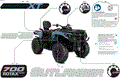 BODY - FEATURE DECALS - 2025 CAN AM OUTLANDER MAX 700 4X4 XT - SCANDI BLUE