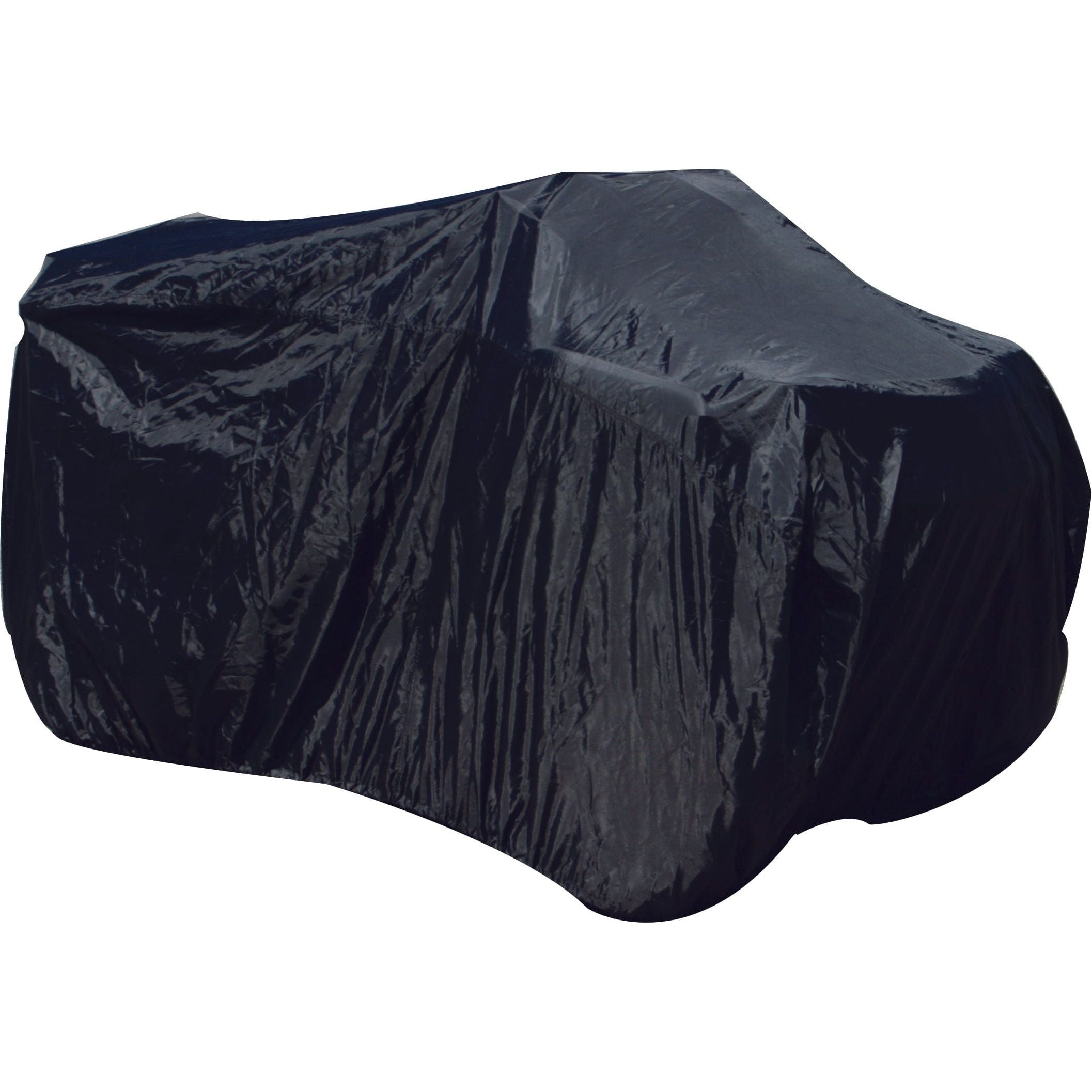The ATV Cover Black XL by Open Trail is a black protective cover that fully conceals and protects your motorcycle.