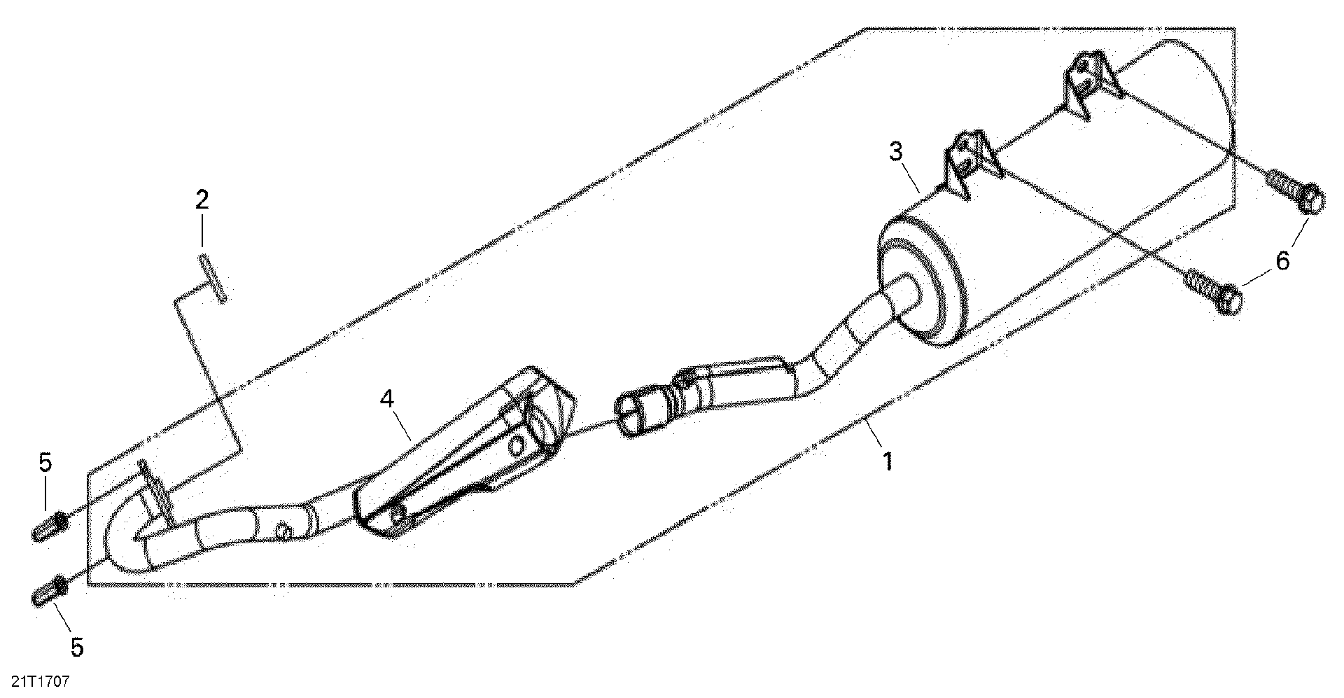 An Image of a Genuine Can-Am Parts Schematic Diagram showing the schematic - EXHAUST SYSTEM 